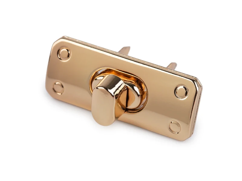 Zapięcie do torebki / 17x43 mm / różowe złoto / 1 szt / 930760