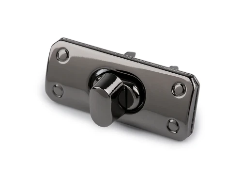 Zapięcie do torebki / 17x43 mm / czarny nikiel / 1 szt / 930760