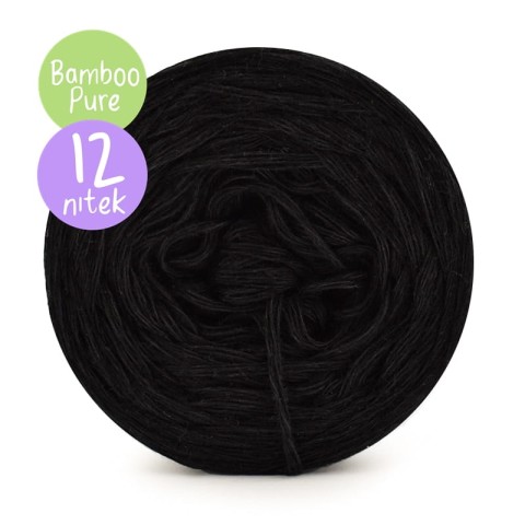 KOKONEK Bamboo Pure - czerń / 12 nitek / 800 m / 240 g - GOTOWY
