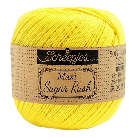 Kordonek Scheepjes Maxi Sugar Rush - 280 cytryna