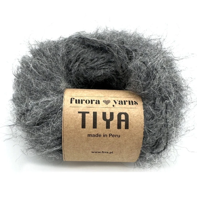 Włóczka Furora Yarns Tiya / antracyt