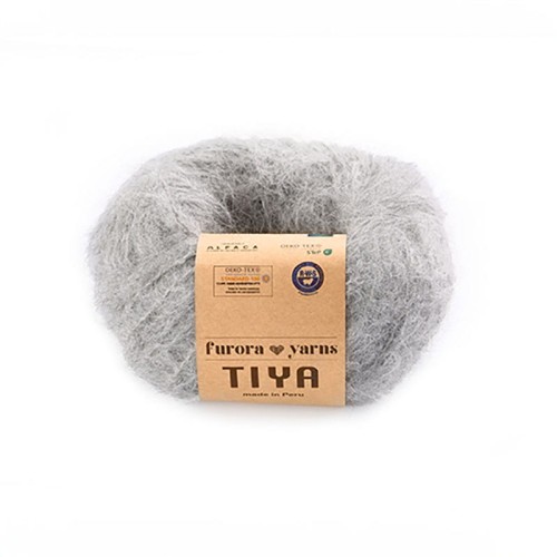 Włóczka Furora Yarns Tiya / szary