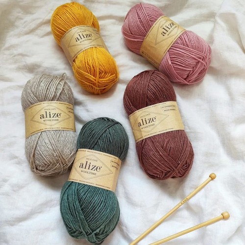 Włóczka Alize Wooltime 01 / krem