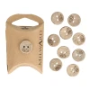 Guzik Milward kwiatek / kokos / 15 mm / 10 szt. / 9033508
