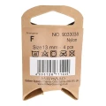 Guzik Milward piłka nożna / plastikowy / 13 mm / 4 szt. / 9033038