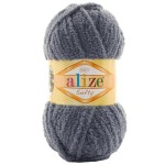 Włóczka Alize Baby Softy 87 / ciemny szary