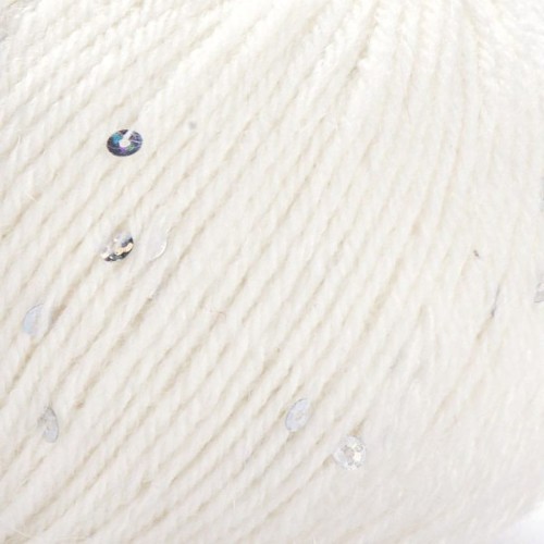 Włóczka z cekinami YarnArt Alpaca Gold Paillettes 9301 / ecru