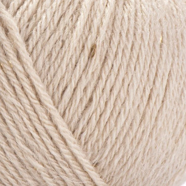 Włóczka z cekinami YarnArt Alpaca Gold Paillettes 9302 / jasny beż