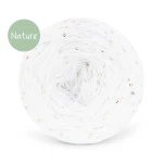 KOKONEK Mono Nature GLOW NG03 - Biel + cekiny biel i złoto 