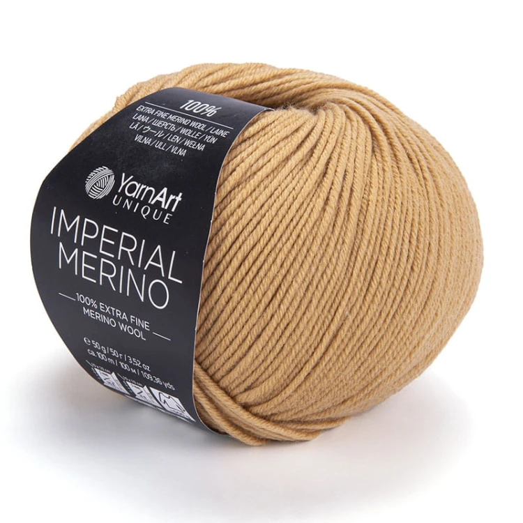 Włóczka YarnArt Unique Imperial Merino 3308 / ochra