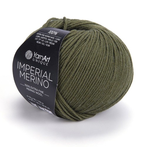 Włóczka YarnArt Unique Imperial Merino 3334 / wojskowa zieleń