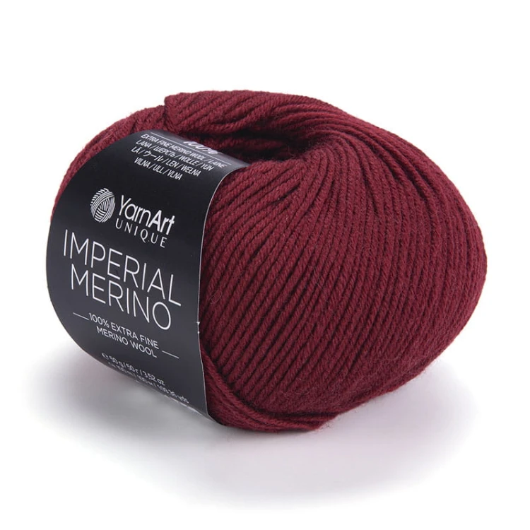 Włóczka YarnArt Unique Imperial Merino 3344 / czereśnia