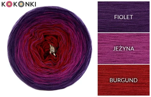 KOKONEK Classic A347 Fiolet/jeżyna/burgund