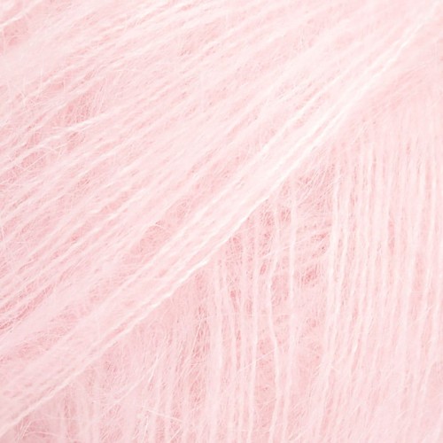 Włóczka Drops Kid-Silk 72 / pastelowy róż / uni color