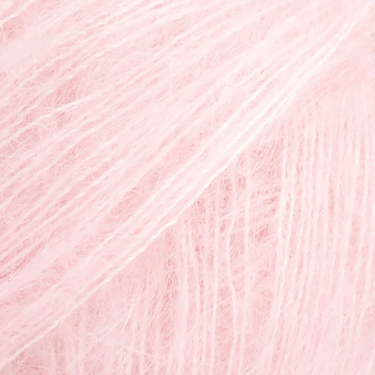 Włóczka Drops Kid-Silk 72 / pastelowy róż / uni color
