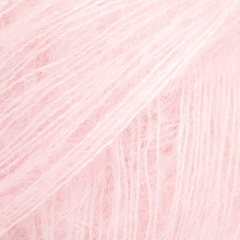 Włóczka Drops Kid-Silk 72 / pastelowy róż / uni color
