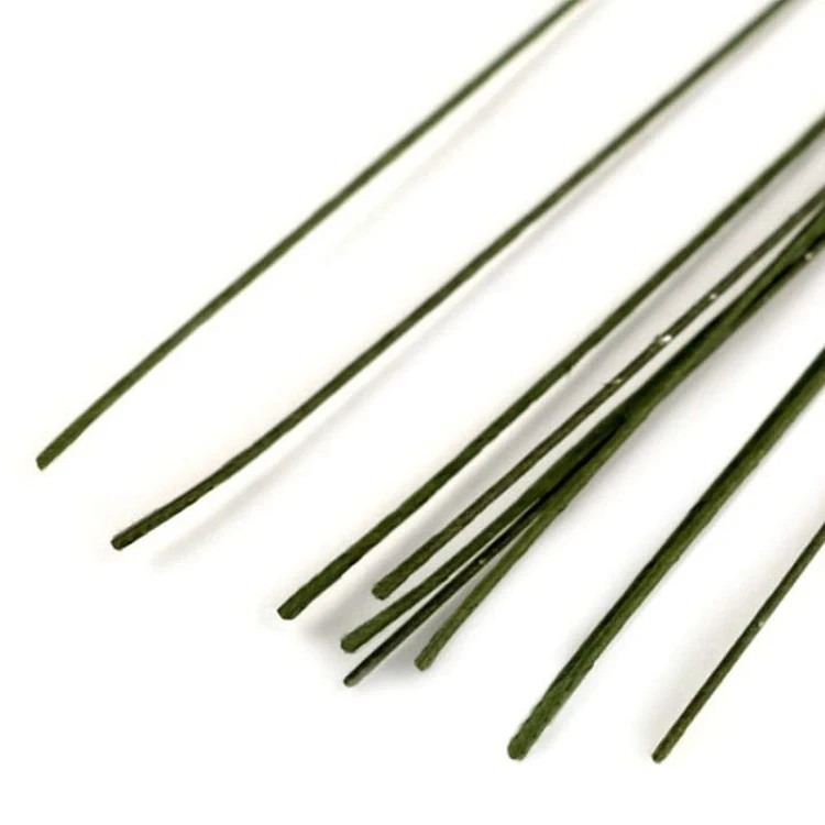 Drut florystyczny 1 mm / 40cm / zielony / 10 szt