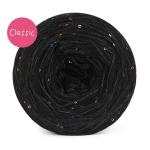 KOKONEK Mono Classic GLOW CG01 - Czerń + cekiny disco czerń