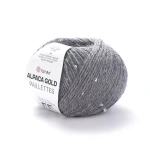 Włóczka z cekinami YarnArt Alpaca Gold Paillettes 9304 / beton