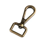 Karabińczyk metalowy / stary mosiądz / 23x48 mm / 1 szt / 750945