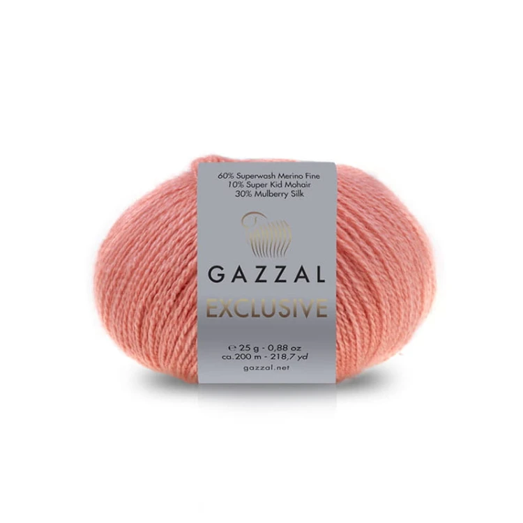 Włóczka Gazzal Exclusive 9905 / koral