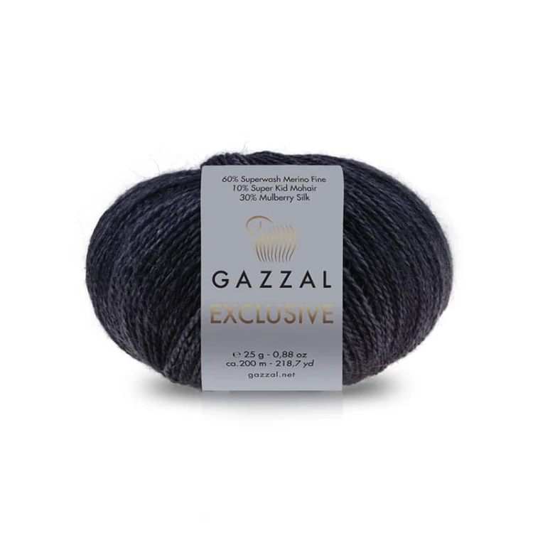 Włóczka Gazzal Exclusive 9906 / navy