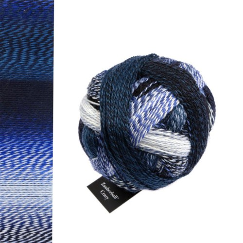 Włóczka skarpetkowa Schoppel Zauberball Crazy 2099 / Blue Break