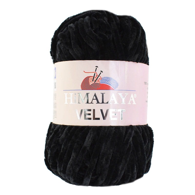 Włóczka Himalaya Velvet 90011 / czerń