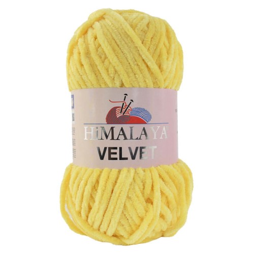 Włóczka Himalaya Velvet 90013 / żółty