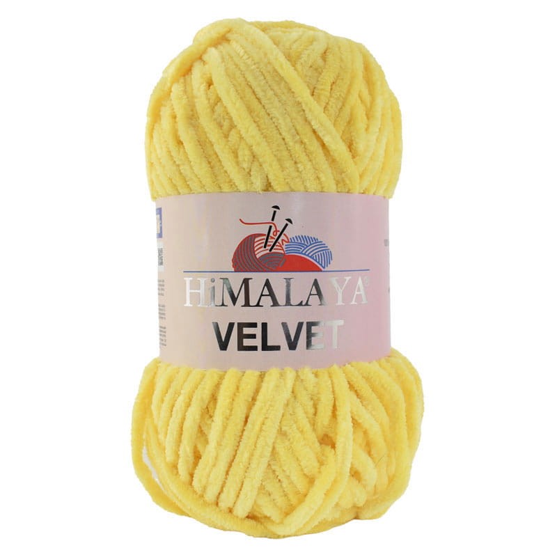 Włóczka Himalaya Velvet 90013 / żółty