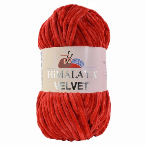 Włóczka Himalaya Velvet 90018 / ognista czerwień