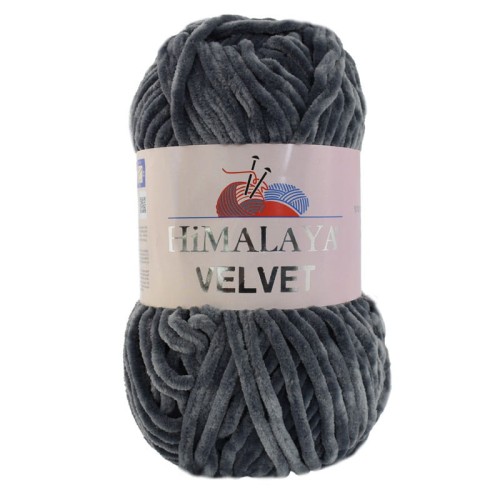 Włóczka Himalaya Velvet 90020 / ciemny szary