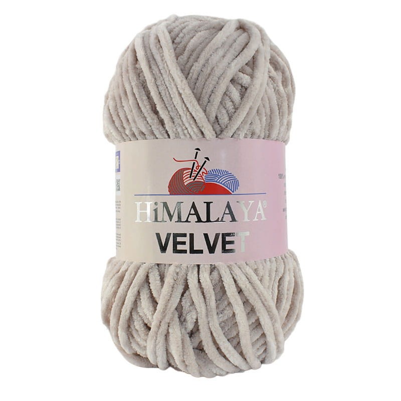 Włóczka Himalaya Velvet 90042 / szarobeżowy