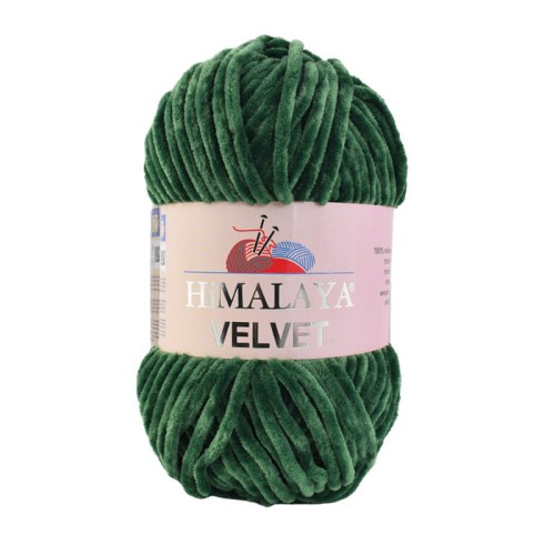 Włóczka Himalaya Velvet 90060 / ciemna zieleń