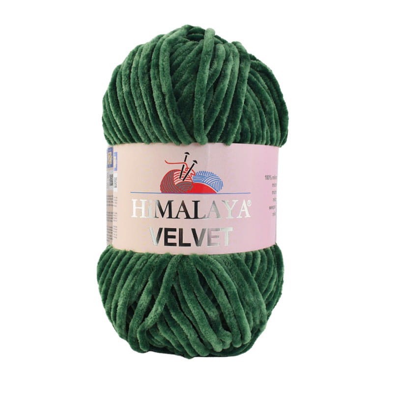 Włóczka Himalaya Velvet 90060 / ciemna zieleń