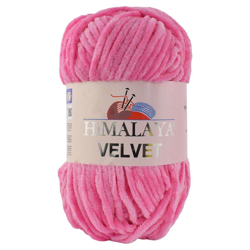 Włóczka Himalaya Velvet 90009 / cukierkowy róż