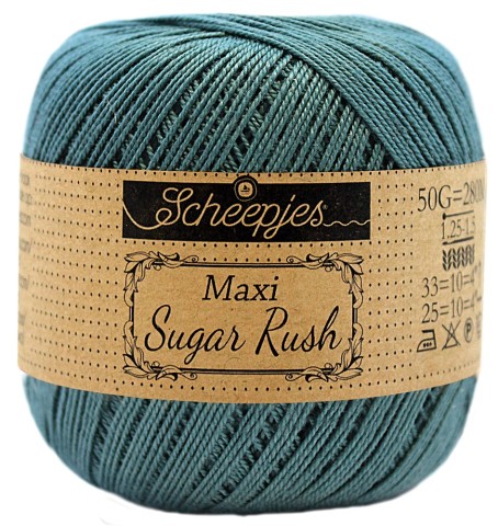 Kordonek Scheepjes Maxi Sugar Rush - 391 głęboka morska zieleń