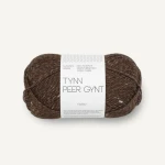 Włóczka Sandnes Garn Tynn Peer Gynt 3085 / ciemny brąz tweed