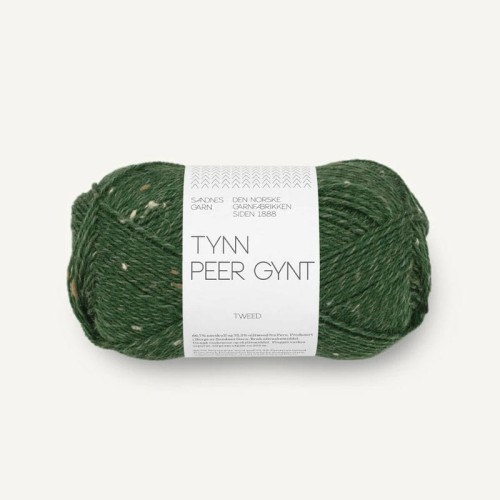 Włóczka Sandnes Garn Tynn Peer Gynt 8085 / leśna zieleń tweed