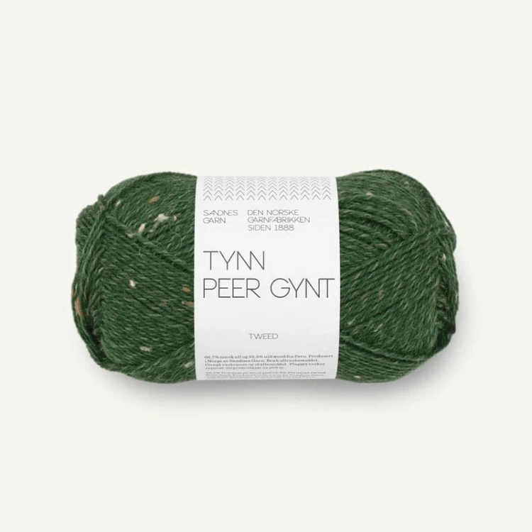 Włóczka Sandnes Garn Tynn Peer Gynt 8085 / leśna zieleń tweed