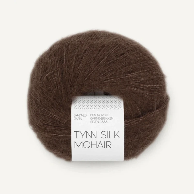 Włóczka Sandnes Garn Tynn Silk Mohair 3091 / kruszone ziarna kakao