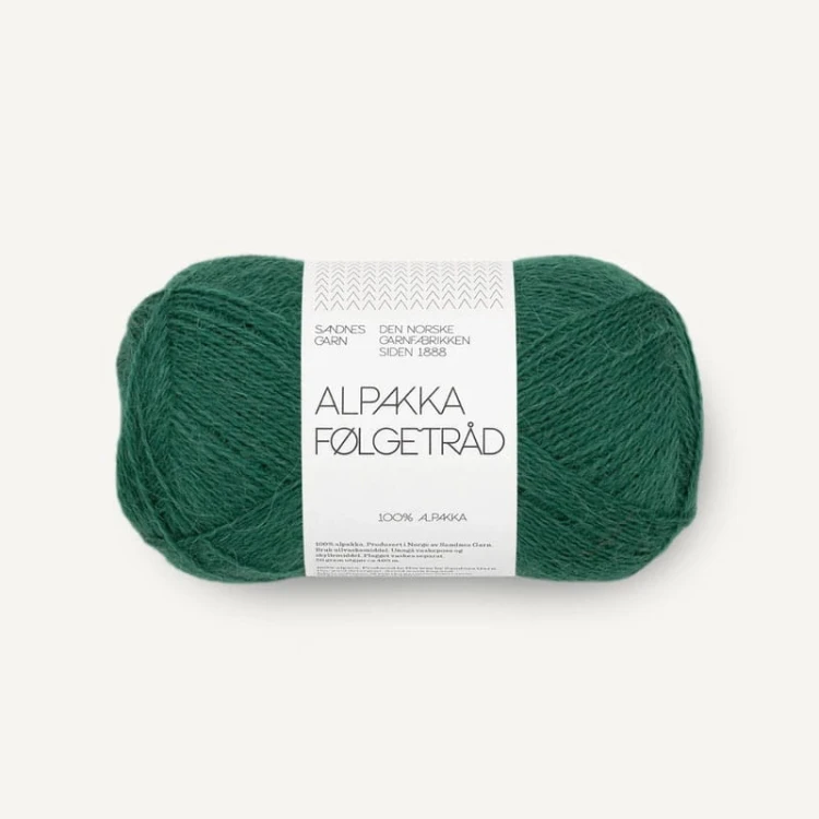 Włóczka Sandnes Garn Alpakka Folgetrad 7772 / szmaragd