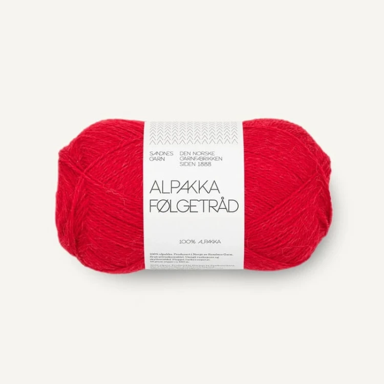 Włóczka Sandnes Garn Alpakka Folgetrad 4219 / karmin