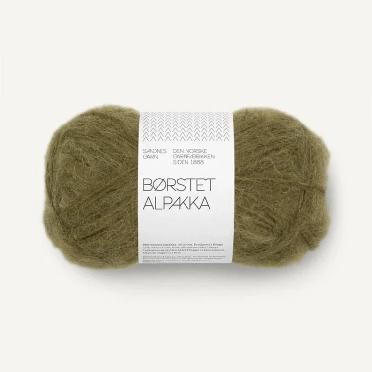 Włóczka Sandnes Garn Borstet Alpakka 9873 / jasne khaki