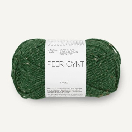 Włóczka Sandnes Garn Peer Gynt Tweed 8085 / leśna zieleń