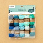 Zestaw włóczek Scheepjes Catona 10 x 25 g - Blueberry Fizz