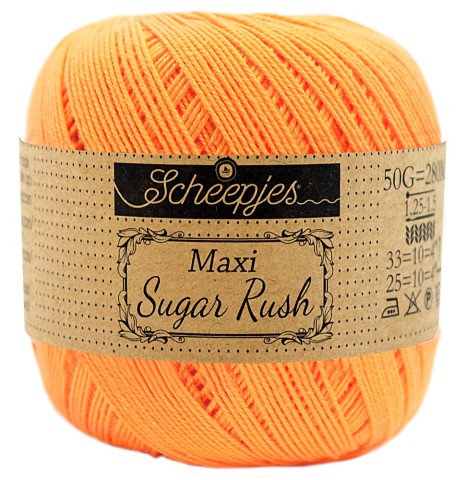 Kordonek Scheepjes Maxi Sugar Rush - 411 słodka pomarańcza