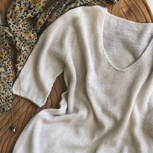 Wzór PetiteKnit / Cumulus Tee - w języku angielskim + tłumaczenie PL