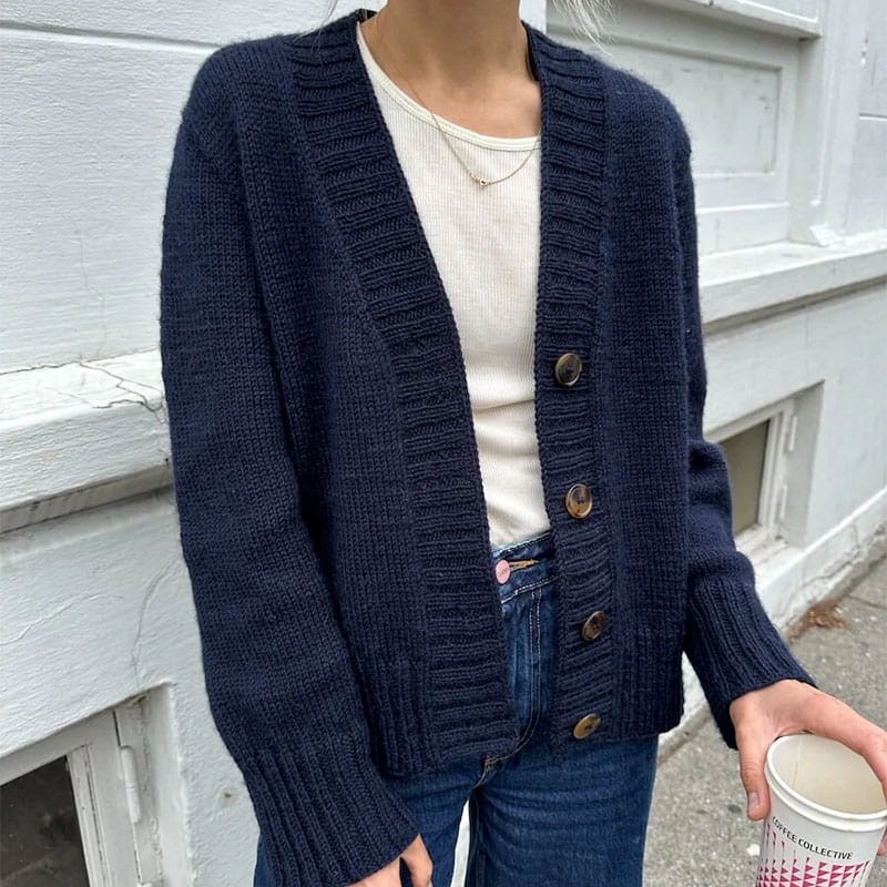 Wzór PetiteKnit / Eva Cardigan - w języku angielskim + tłumaczenie PL