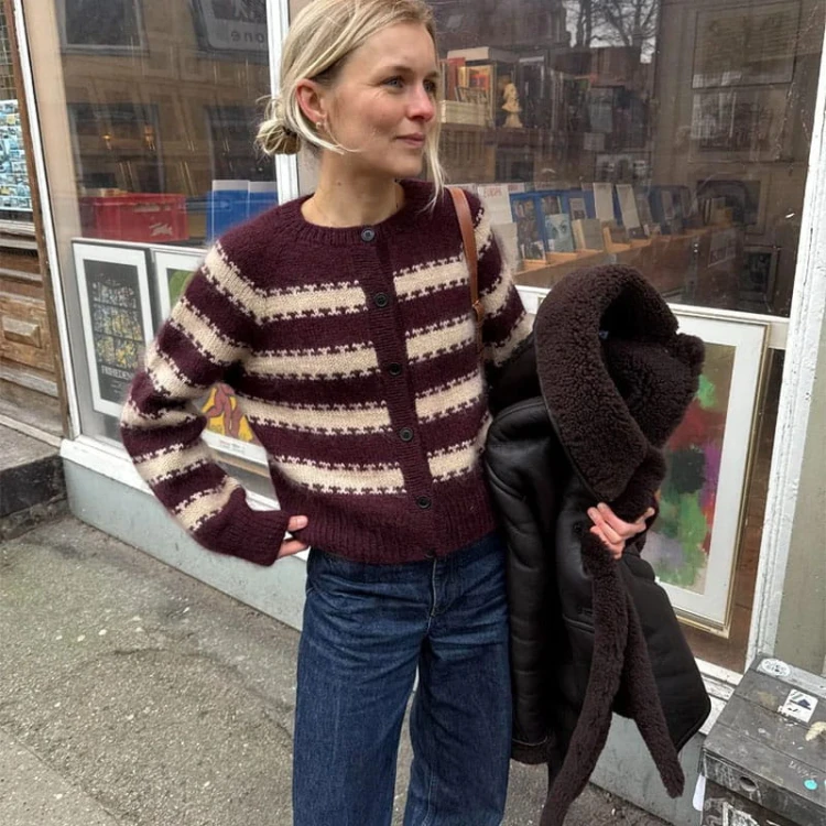 Wzór PetiteKnit / Key Cardigan - w języku angielskim